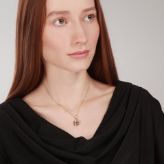 Zlatý prívesok so zirkónmi ZP0446XJ81-1100 (585/1000) 1,11g