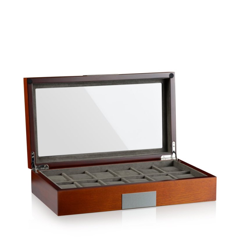 Kazeta na hodinky HEISSE & SÖHNE 70019-161 HS Monteray 12 - Mahagóny