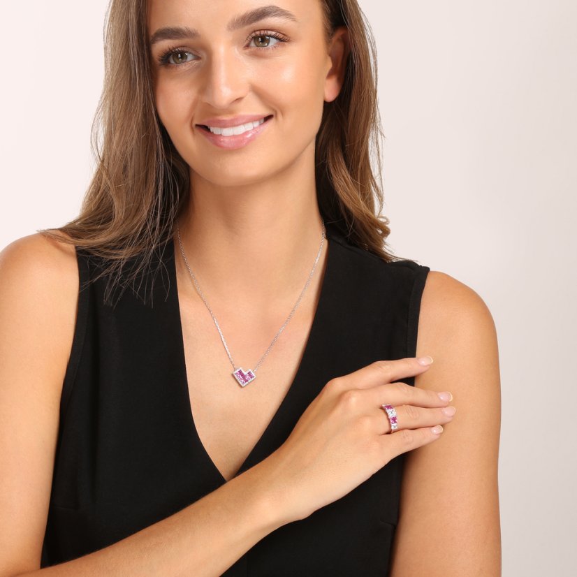 Strieborný náhrdelník JVD SVLN0691XK6R145