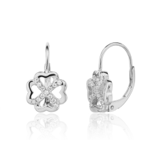 Strieborné náušnice so zirkónmi JVD SVLE3392XJ6BI00