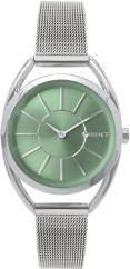 MINET Stříbrné dámské hodinky ICON GREEN MESH