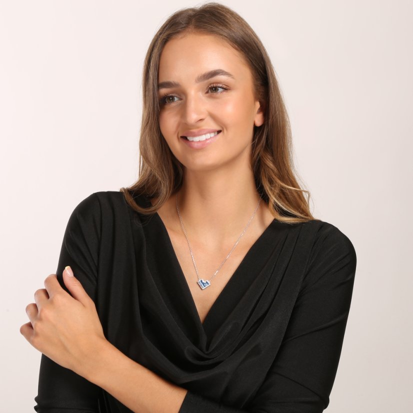 Strieborný náhrdelník JVD SVLN0691XK6M445