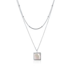 Stříbrný náhrdelník JVD SVLN0789S61P145