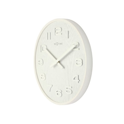 Dizajnové nástenné hodiny 3095wi Nextime Wood Wood Big 53cm