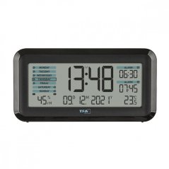 TFA 60.2562.01.GB - Rádiem řízený digitální budík BOXX2 s automatickým podsvícením