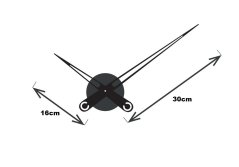 Dizajnové nástenné hodiny Future Time FT9630RD Hands 60cm
