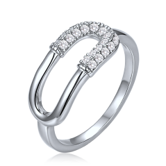 MINET Luxusní stříbrný prsten se zirkonem vel. 59