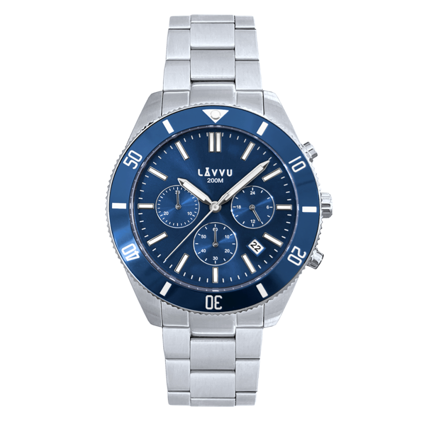 LAVVU Pánske hodinky Chronograph BRENNING s vodotesnosťou 200M