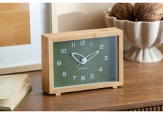 Designové hodiny s budíkem 6034GR Karlsson 19cm