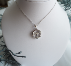 MINET Stříbrný náhrdelník Zodiac znamení KOZOROH