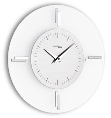 Dizajnové nástenné hodiny I060M chrome IncantesimoDesign 35cm