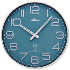 Designové nástěnné hodiny AT4539-19 Atlanta řízené signálem DCF 35cm