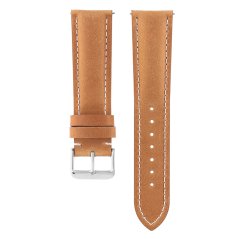 Kožený řemínek na hodinky PRIM RB.15892 (22 mm) - světle hnědý/bílý - RB.15892.2220.5100.L1