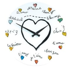 Dizajnové nástenné hodiny 8030 Nextime Loving You 43cm