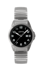 LAVVU Pánské pružné hodinky STOCKHOLM Big Black