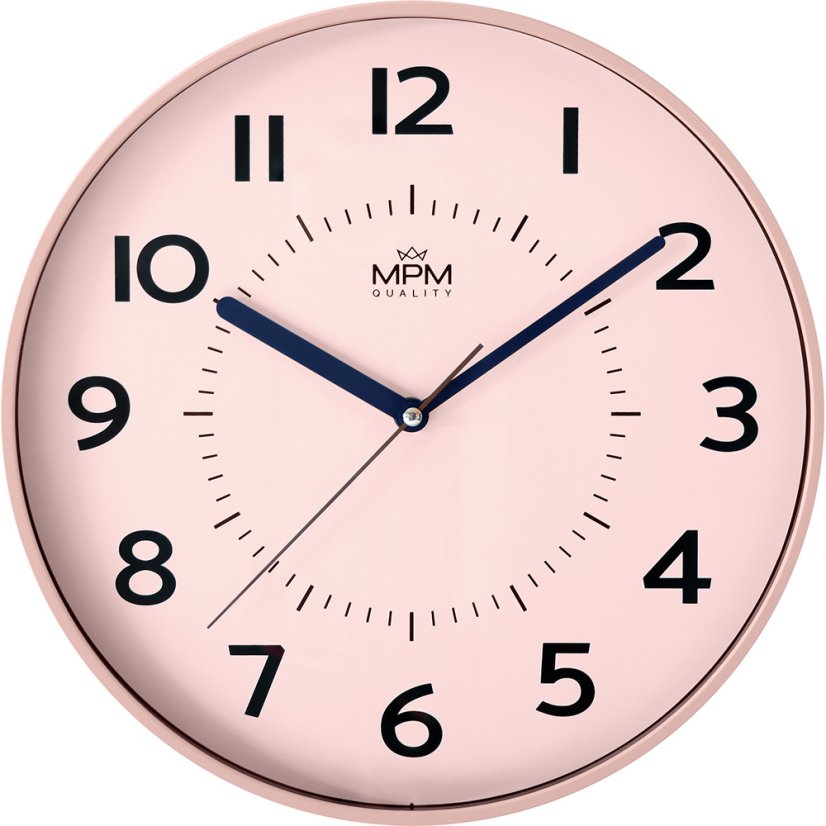Nástenné hodiny s tichým chodom MPM Heikki - B - E01.4429.23
