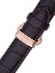 Remienok Orient UDCVWRT, kožený hnedý, rosegold pracka (pre model FETAC)