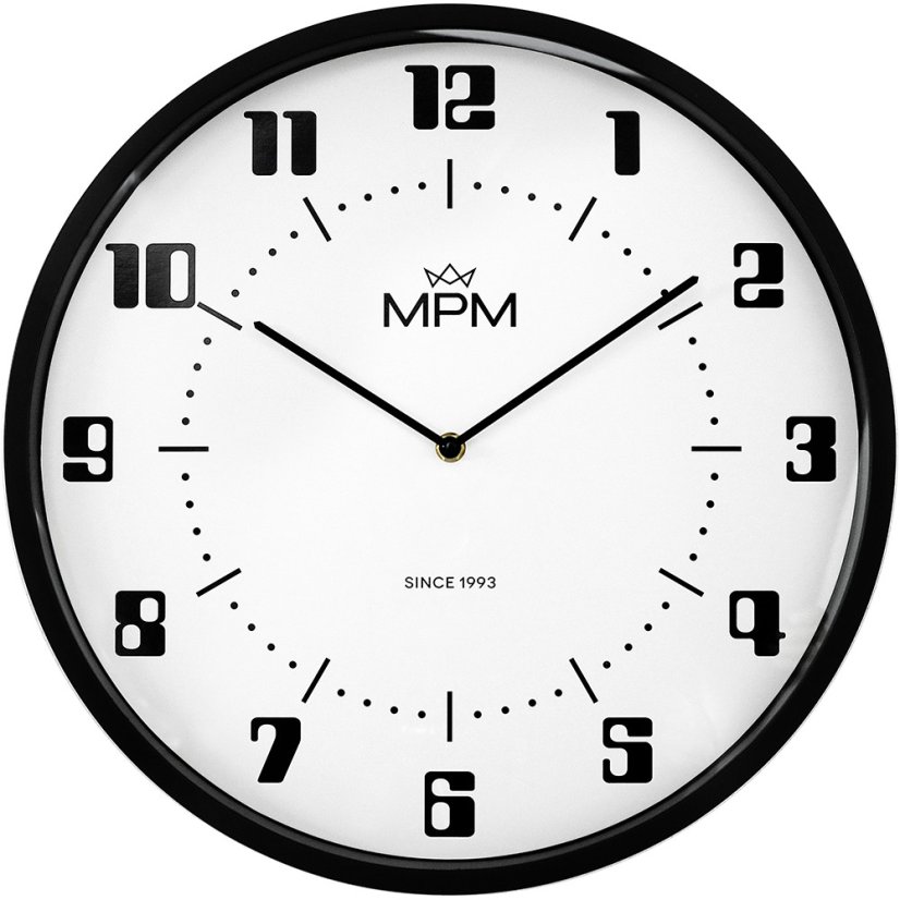 Nástenné hodiny s tichým chodom MPM Retro Since 1993 - A - E01.4206.00