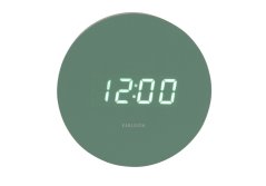 Dizajnové LED hodiny s budíkom 5981GR Karlsson 9cm