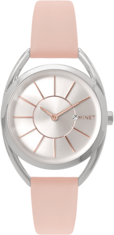 Pudrově růžové dámské hodinky MINET ICON PINK BLUSH  MWL5029