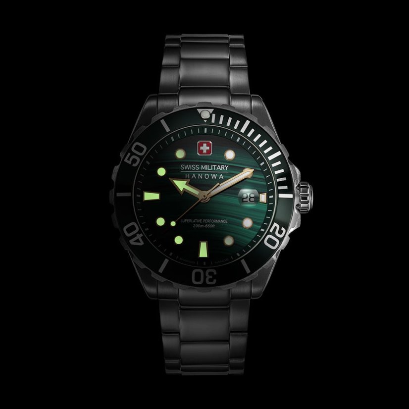 Swiss Military Hanowa SMWGH0005804 OFFSHORE DIVER GREEN WATER