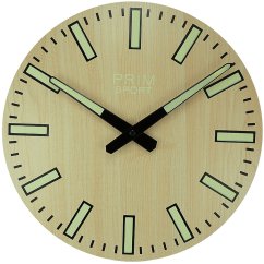 Drevené hodiny s tichým chodom PRIM Luminescent Sport I E01P.4130.5000