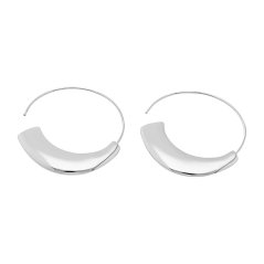 Nerezové náušnice 5502 - stříbrné barvy - SER.5502