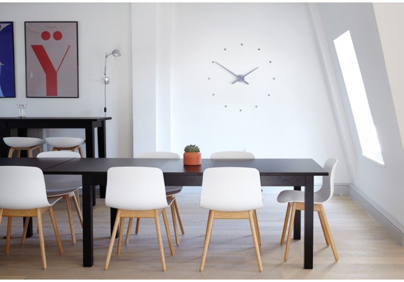 Designové nástěnné hodiny NOMON OJ ocelově modré 50cm