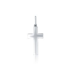 Zlatý prívesok z bieleho zlata krížik ZP0419XJ70-5500 (585/1000) 0,55g