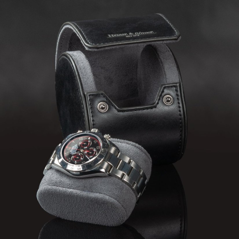 Cestovné púzdro na hodinky HEISSE & SÖHNE 70019-217.142 HS Vintage 1 - schwarz