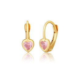 Zlaté náušnice so zirkónmi ZE0928XJ81-1700 (585/1000) 1,17g