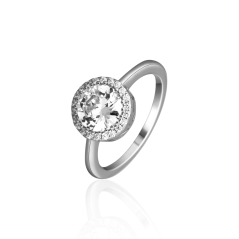 Stříbrný prsten JVD SVLR0625SH2BI52