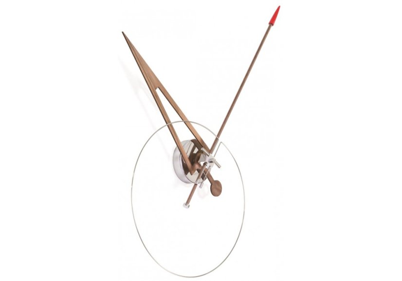 Dizajnové nástenné hodiny Nomon Cris walnut 70cm