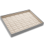 MINET Šedo-béžové prezentační plato na šperky - 35x prsteny - 31,5 x 22,5 cm