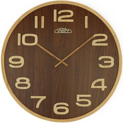 Nástěnné hodiny PRIM Timber Veneer s tichým chodem E07P.4153.50