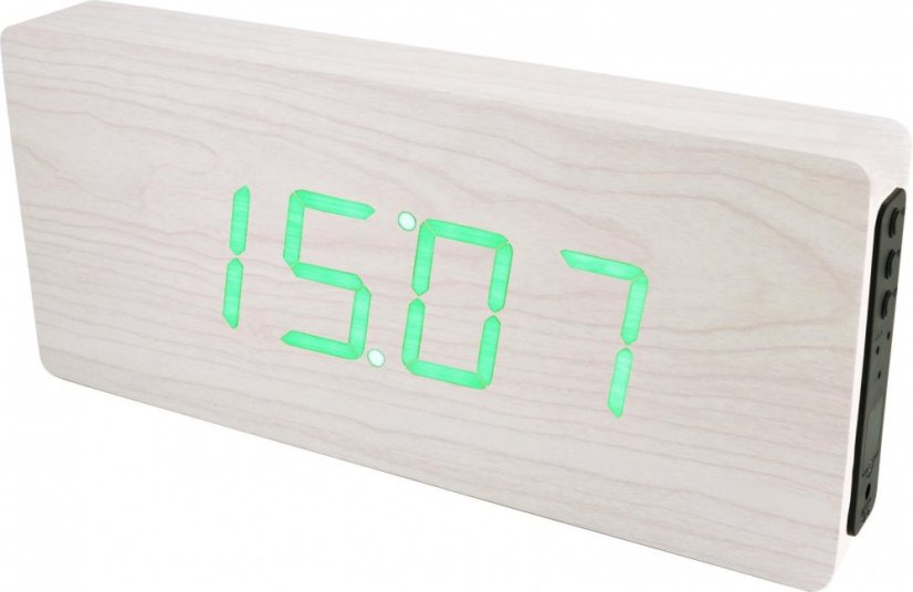 Digitální svítící budík MPM C02.3672.00 GREEN