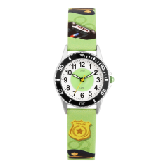 Detské náramkové hodinky s motívom polície JVD J7232.1