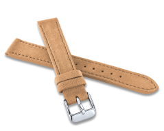 MINET Béžový prošitý řemínek SUEDE z luxusní kůže Top Grain - 14