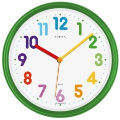 Dětské nástěnné hodiny ELTON Kids - zelené - E11.4618.40.006862