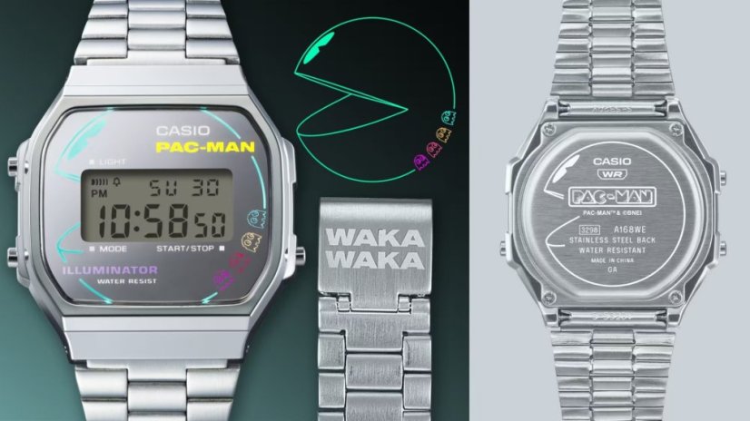 CASIO A168WEPC-7AER Vintage PAC-MAN Collaboration
