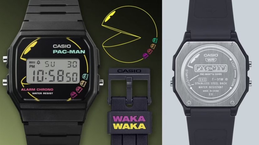 CASIO F-91WPC-1AER Digital PAC-MAN Collaboration