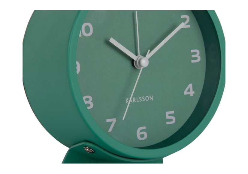 Stolové hodiny s budíkom 6082GR Karlssson 13cm