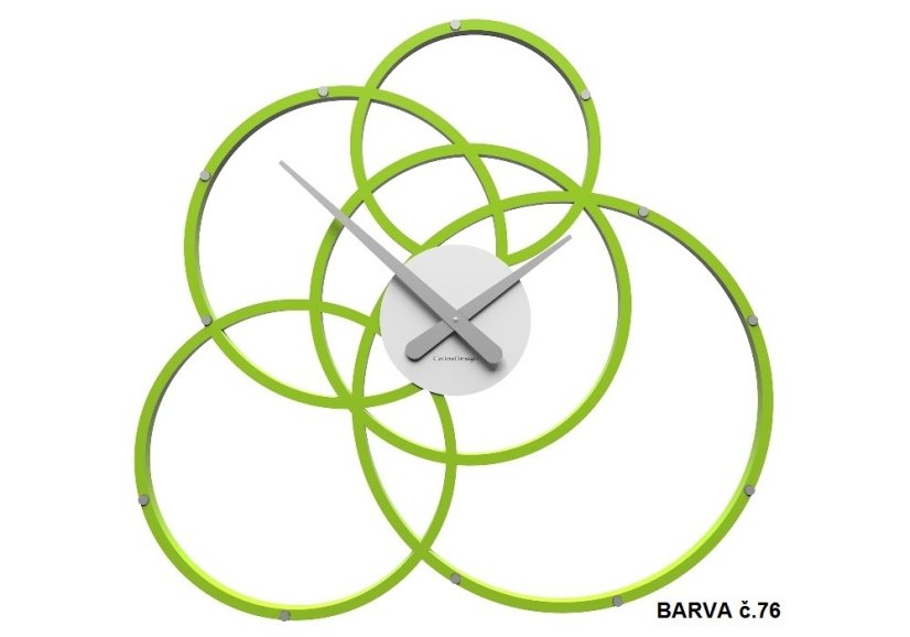 Dizajnové hodiny 10-215 CalleaDesign Black Hole 59cm (viac farebných variantov) Farba biela-1 - RAL9003