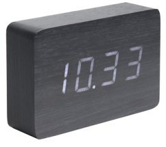 Dizajnový LED budík - hodiny 5653BK Karlsson 15cm