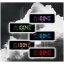 Meteostanice a digitální LED hodiny JD9526 Lowell s nabíječkou smartphonů 12,5cm