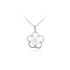 Stříbrný přívěsek květinka s perlou JVD SVLIP049669