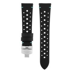 Kožený remienok na hodinky PRIM RB.13279 (22 mm) - čierno-pistáciový - RB.13279.2218.9045.L1