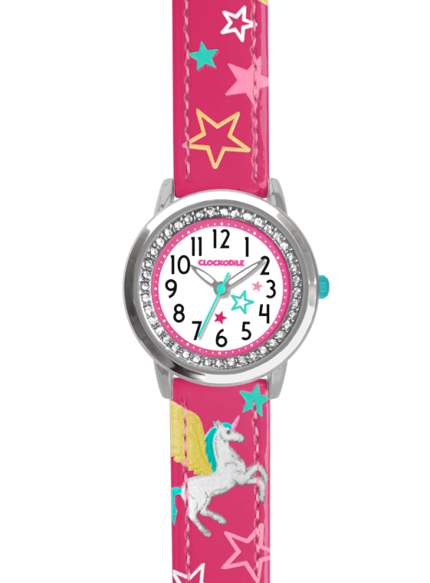 CLOCKKODIEL Ružové dievčenské detské hodinky JEDNOROŽEC