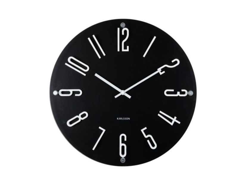 Dizajnové nástenné hodiny 6090BK Karlsson 40cm