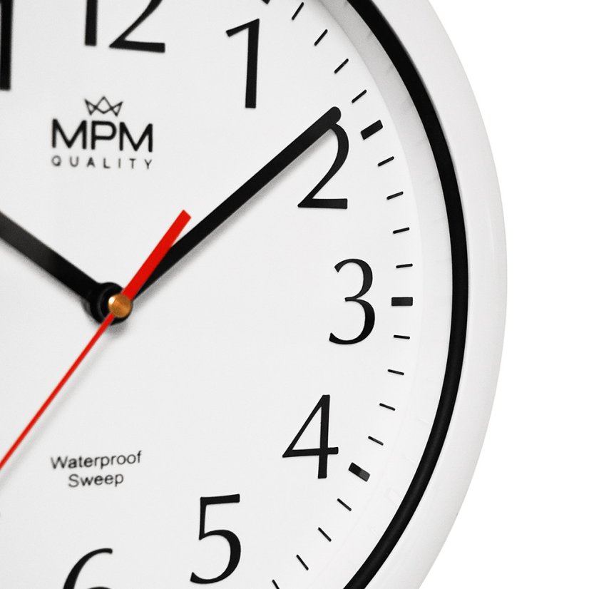 Kúpeľňové hodiny s tichým chodom MPM E01.2535.00